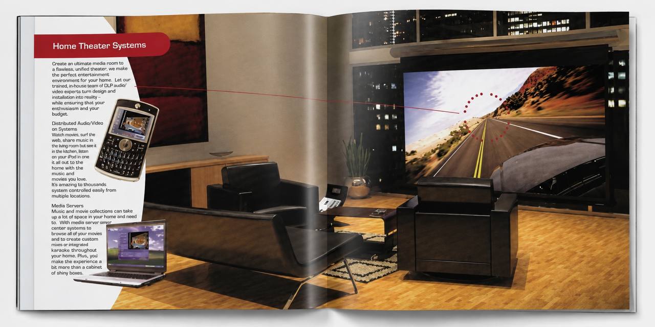 R.D. White Co. Home Theater Systems brochure